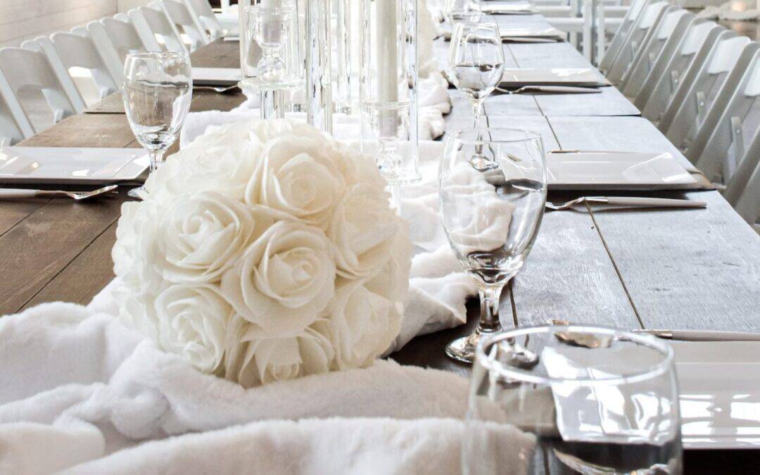 Icy White Florals Perfect for A Winter Wedding